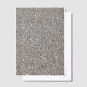 Taupe Concrete Cement Blue Aggregate Sidewalk Vellum Uitnodigingen (Offset)