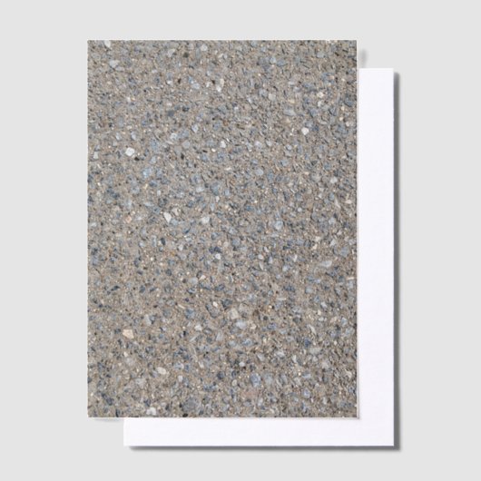 Taupe Concrete Cement Blue Aggregate Sidewalk Vellum Uitnodigingen (Offset)