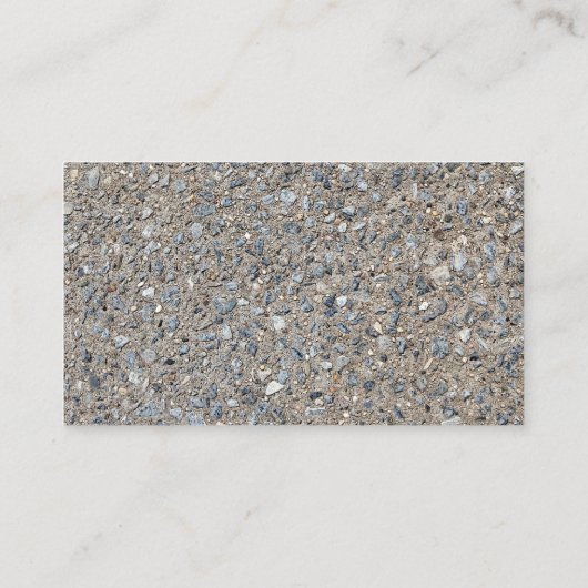 Taupe Concrete Cement Blue Aggregate Sidewalk Visitekaartje (Achterkant)