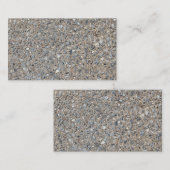 Taupe Concrete Cement Blue Aggregate Sidewalk Visitekaartje (Voorkant / Achterkant)