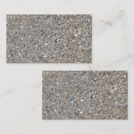 Taupe Concrete Cement Blue Aggregate Sidewalk Visitekaartje (Voorkant / Achterkant)