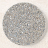 Taupe Concrete Cement Blue Aggregate Sidewalk Zandsteen Onderzetter (Voorkant)
