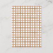 Taupe Display Shower Card | Unwrapped Gifts Insert Informatiekaartje (Achterkant)