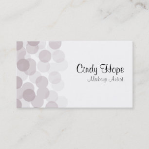 Taupe Dot Makeup Artistische Visitekaartjes