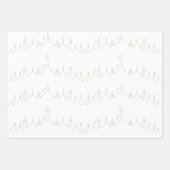 Taupe Eid Mubarak Masjid Patroon Ontwerp Inpakpapier Vel (Voorkant 2)