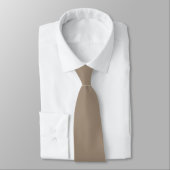 Taupe Elegante Getuige Laurel Bruiloft Monogram Stropdas (Gebonden)