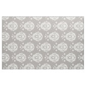 Taupe en Ivory  Damask Pattern Fabric Stof (Fat Quarter)