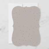 Taupe en Roos Gold Butterfly Wedding Kaart (Achterkant)