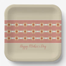 Taupe en rosy roze vierkant