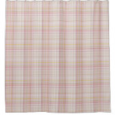 Taupe en roze kleurige speldenstang douchegordijn (Voorkant)