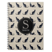 Taupe en Waterverf Black Cat Lover