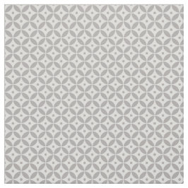 Taupe Geometric Circles Pattern Shippo. Kustkust Stof
