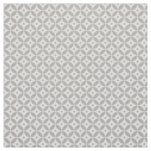 Taupe Geometric Circles Pattern Shippo. Kustkust Stof (Swatch)