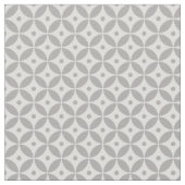 Taupe Geometric Circles Pattern Shippo. Kustkust Stof (Close Up)