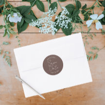 Taupe gestileerde bruiloft Bewaar de datum