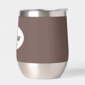 Taupe gestileerde naam bruiloft Groomsman (Links)