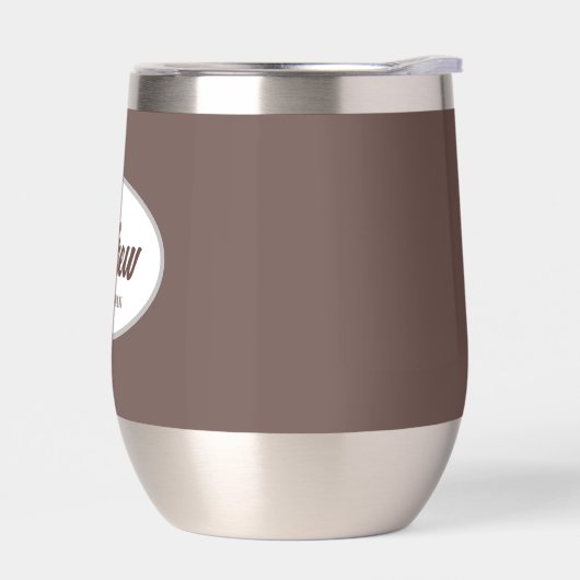 Taupe gestileerde naam bruiloft Groomsman (Links)