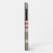 Taupe Glen geruite patroon Case-Mate iPhone Case (Achterkant/links)