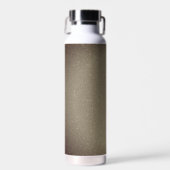 Taupe Glitter Roestvrijstalen Waterfles (Voorkant)