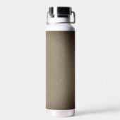 Taupe Glitter Roestvrijstalen Waterfles (Achterkant)
