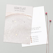 Taupe Gold Glitter Earring Display Holder houder Visitekaartje