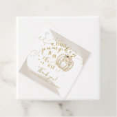 Taupe Gold Pumpkin Herfst Baby shower Hartelijk da Bedankjes Labels (In situ)