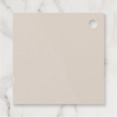 Taupe Gold Pumpkin Herfst Baby shower Hartelijk da Bedankjes Labels (Achterkant)