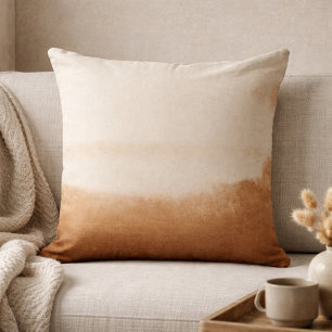 Taupe Gouden Streep Worp Kussen