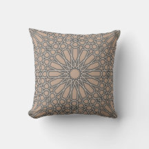 Taupe & Gray Alhambra Geometric Pattern