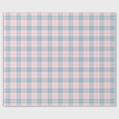 Taupe Gray and Cream Fine Tartan Plaid Cadeaupapier (Vlak)