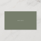 Taupe Green  Script Baby shower Boek Aanvraag Informatiekaartje (Achterkant)