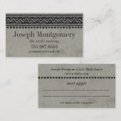 Taupe Grey Professional Appointes Visitekaartje Afsprakenkaartje (Voorkant / Achterkant)