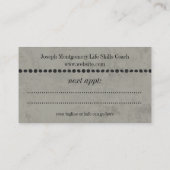 Taupe Grey Professional Appointes Visitekaartje Afsprakenkaartje (Achterkant)