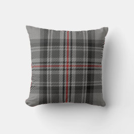 Taupe Grey Red Giant Tartan Pset Kussen