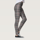 Taupe Grey Red Large Tartan Pset Leggings (Rechts)
