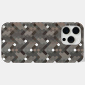 Taupe Grijs Bruin Zwart Mideeuw Pixelpatroon Case-Mate iPhone Case (Achterkant (horizontaal))