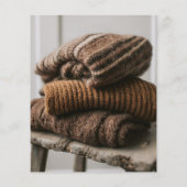 Taupe Handmade voor u Wassen Instructies Foto Flyer (Achterkant)