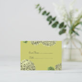 Taupe Hydrangea Plaatskaarten Plaatskaartje (Staand voorkant)