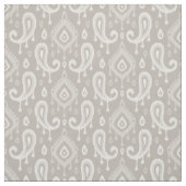 Taupe Ikat Paisley Stof (Swatch)