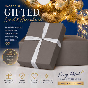 Taupe Inpakpapier Luxe Minimaal Cadeauverpakking