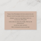 Taupe Internist DR Menselijk Lichaam Interne Genee Visitekaartje (Achterkant)