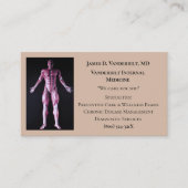 Taupe Internist DR Menselijk Lichaam Interne Genee Visitekaartje (Voorkant)