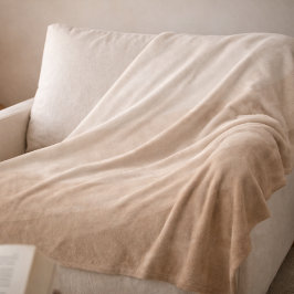 Taupe Ivoor Horizon Fleece Deken
