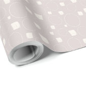 Taupe Ivory Neutral Abstract Modern Minimalist Cadeaupapier (Rol Hoek)