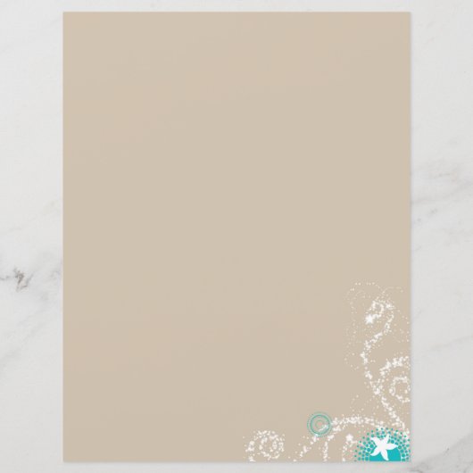 Taupe Ivory Starfish Beach Weddenrenroute (Achterkant)