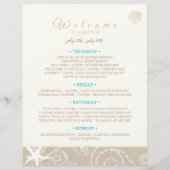 Taupe Ivory Starfish Beach Weddenrenroute (Voorkant)