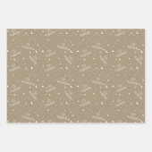 Taupe Kinder Eid Mubarak Inpakpapier Vel (Voorkant 2)