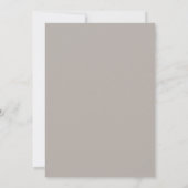 Taupe Korenbloem Krans Bruiloft Kaart (Achterkant)