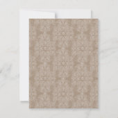  Taupe Lace - Weddenschapskaart RSVP Kaartje (Achterkant)