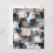 Taupe leisteen penseelstreken Abstract Kaart (Achterkant)